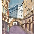 My project for course: Architectural Illustration with Watercolor. Un proyecto de Ilustración tradicional, Bocetado, Dibujo, Pintura a la acuarela, Ilustración arquitectónica y Sketchbook de brecko - 20.07.2022