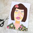 Mon projet du cours : Illustration d’histoires avec du papier - Autoportrait. Ilustração tradicional, Colagem, Papercraft, Ilustração infantil, Criatividade para crianças, e Narrativa projeto de audrey_gravelat - 15.10.2022