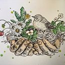 Mein Abschlussprojekt für den Kurs: Manuelle Illustration mit Schraffur und Dripping-Technik . Desain Karakter, Seni Rupa, Lukisan, Lukisan Cat Air, Dan Menggambar Artistik proyek oleh joema - 10.16.2022