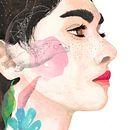 Mein Abschlussprojekt für den Kurs: Illustriertes Porträt mit Aquarell. Un proyecto de Ilustración tradicional, Bellas Artes, Pintura, Dibujo, Pintura a la acuarela, Dibujo de Retrato y Dibujo artístico de Bianca Peters - 17.10.2022