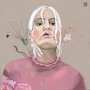 My project for course: Illustrated Portraits with Procreate. Traditional illustration, Digital Illustration, and Portrait Drawing project by skvotels - 10.18.2022