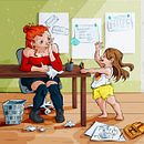 Scenes from life . % adela_cermak tarafından hazırlanan Geleneksel illüstras, Ve on projesi - 10.18.2022