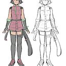 Concept art de personagem. Traditional illustration, Design, and Character Design project by Shaira Nunes - 10.16.2022