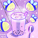 bubble(bee) tea. Ilustração tradicional projeto de Gabriel Dos Santos - 20.09.2022