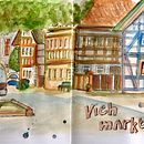 Mein Abschlussprojekt für den Kurs: Urban Sketching: Drücke deine Welt mit einer neuen Perspektive aus  . Un proyecto de Ilustración tradicional, Bocetado, Dibujo, Pintura a la acuarela, Ilustración arquitectónica y Sketchbook de Thomas - 21.10.2022