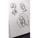 Mein Abschlussprojekt für den Kurs: Skizzenbuch für Porträts: Erkunde das menschliche Gesicht. Esboçado, Desenho, Desenho de retrato, Desenho artístico, e Sketchbook projeto de desgina - 21.10.2022