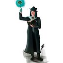 Carmen Elizabeth - Holistic Detective. Traditional illustration, Accessor, Design, Set Design, Creativit, Drawing, Digital Illustration, Stor, telling, Concept Art, and Artistic Drawing project by joaovitor404silva - 10.10.2022