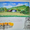 Cuaderno de viaje en acuarela: Recuerdo de Camboya . Traditional illustration, Watercolor Painting, Architectural Illustration, and Sketchbook project by Hector Morales Santana - 10.22.2022
