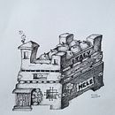 Apple house. Un projet de Illustration traditionnelle, Dessin au crayon, Dessin, Dessin réaliste, Dessin artistique et Illustration à l'encre de elisaavezza - 23.10.2022