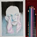 My project for course: Chiaroscuro Creative Portrait with Pencils. Un projet de Illustration traditionnelle, Dessin au cra, on, Dessin de portrait, Dessin artistique, Dessin aux cra , et ons de couleur de Vanessa Gutierrez - 25.10.2022