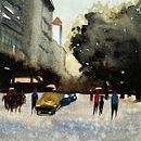 My project for course: Urban Landscapes in Watercolor. Un progetto di Belle arti, Pittura ad acquerello e Illustrazione architettonica di Alicja Jodko-Haupa - 26.10.2022