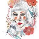 Meu projeto do curso: Retrato ilustrado em aquarela. Un projet de Illustration traditionnelle, Beaux Arts, Peinture, Dessin, Aquarelle, Dessin de portrait , et Dessin artistique de Chelli Muller - 23.10.2022