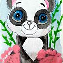 Panda baby foots Ein Projekt aus dem Bereich Traditionelle Illustration von Vania Borisova - 26.10.2022