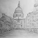 Catedral de Londres . Un progetto di Disegno di Adrián Valcárcel Castillo - 27.10.2022