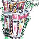 My project for course: Expressive Architectural Sketching with Colored Markers . % Quwatha Valentine tarafından hazırlanan Eskiz çizimi, Çizim, Mimari İllüstras, on, Eskiz defteri, Mürekkep İllüstras, onu, Tasarım, Ve Mimarlık projesi - 10.28.2022