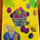 My project for course: Illustrating Nature: A creative exploration: Passion-fruit. Un proyecto de Ilustración tradicional de Melanie See - 28.10.2022