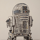 R2D2. Un proyecto de Ilustración tradicional de Claudio - 28.10.2022