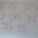 My project for course: Kawaii Illustration: Create Charming Characters. Ilustração tradicional, Design de personagens, Mangá, Esboçado, e Desenho projeto de Catie C. - 14.09.2022