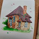 Mon projet du cours : Esquisses d'architecture expressives aux feutres de couleur. Sketching, Drawing, Architectural Illustration, Sketchbook & Ink Illustration project by Chloé - 10.30.2022