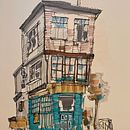 My project for course: Expressive Architectural Sketching with Colored Markers Ein Projekt aus dem Bereich Skizzenentwurf, Zeichnung, Architektonische Illustration, Sketchbook und Illustration mit Tinte von Eda Shpiliauskaite - 30.10.2022