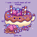 Donut Cat . Ilustração tradicional e Ilustração digital projeto de Gabriel Dos Santos - 30.06.2022