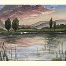My project for course: Painting Atmospheric Landscapes with Gouache. Een project van Traditionele illustratie, Schilderij y Schilderen met gouache van karolina1123 - 30.10.2022