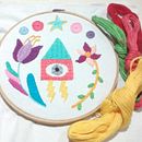 Mi proyecto del curso: Bordado contemporáneo con puntos tradicionales mexicanos. Arts, Crafts, Embroider, Fiber Arts, and Textile Design project by jessysanchezm - 10.30.2022
