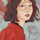 Retrato ilustrado con Procreate. Un proyecto de Ilustración tradicional de Débora Alves - 01.11.2022