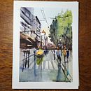 Mon projet du cours : Paysages urbains à l’aquarelle Ein Projekt aus dem Bereich Bildende Künste, Aquarellmalerei und Architektonische Illustration von andrea_nail - 26.09.2022