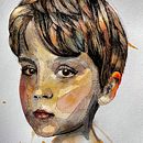 My project for course: Illustrated Portrait in Watercolor. Projekt z dziedziny Trad, c, jna ilustracja,  Sztuki piękne,  Malarstwo,  R, sunek, Malowanie akwarelą, Portret,  R, sunek art, st i czn użytkownika Megan Johnson - 01.11.2022