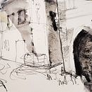 Mi proyecto del curso: Dibujo arquitectónico con acuarela y tinta. Un projet de Esquisse , Dessin, Aquarelle, Illustration architecturale, Carnet de croquis et Illustration à l'encre de katerina_11 - 01.11.2022