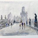 Mi proyecto del curso: Paisajes urbanos en acuarela. Un progetto di Belle arti, Pittura ad acquerello e Illustrazione architettonica di Luis Serrano - 04.11.2022