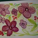 Mi proyecto del curso: Acuarela floral: conecta con la naturaleza. Traditional illustration, Painting, Watercolor Painting, and Botanical Illustration project by Cynthia Barrios - 11.03.2022