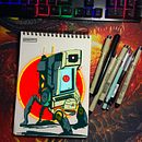 Cafeteira Robô. Un projet de Illustration traditionnelle de Marcos Junio - 06.11.2022
