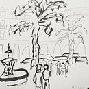 Mi proyecto del curso: Sketching urbano: Plaça Reial - BCN. Traditional illustration, Sketching, Drawing, Watercolor Painting, Architectural Illustration, and Sketchbook project by nusaco - 11.08.2022