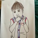 My project for course: Intro to Portrait Sketching: Draw in Real-Time. Projekt z dziedziny Sketching,  R, sunek, Portret,  R, sunek atramentem, R i sowanie kredkami użytkownika Valerie Betancourt - 08.11.2022