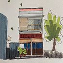Mein Abschlussprojekt für den Kurs: Expressive Architekturskizzen mit Markern. Un proyecto de Bocetado, Dibujo, Ilustración arquitectónica, Sketchbook e Ilustración con tinta de wolf-jana - 08.11.2022