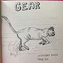 Inktober 2022 gear. Projekt z dziedziny Trad, c i jna ilustracja użytkownika Elly Lagcher - 08.11.2022