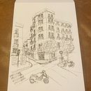 My project for course: Architectural Sketching for Urban Illustrations. Un progetto di Design, Illustrazione tradizionale, Bozzetti, Illustrazione architettonica e Sketchbook di Fabio Dionigi - 09.11.2022