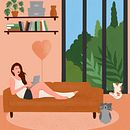 Mon projet du cours : Illustration numérique colorée sur Procreate. Projekt z dziedziny Trad, c, jna ilustracja,  R, sunek, Ilustracja c, frowa, R, sunek c i frow użytkownika Cécile FELTIN - 09.11.2022
