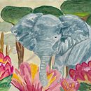 Mi proyecto del curso: Técnicas mixtas de ilustración: combina acuarela y Photoshop  . Ilustrație tradițională, Ilustrație digitală, Pictură în acuarelă și Desen digital de Jacinta de las Carreras - 11.11.2022