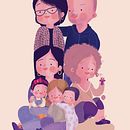 La familia de Carolina. Un proyecto de Ilustración tradicional de Anna Méndez - 11.11.2022
