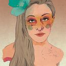 Roberta - Mi proyecto del curso: Técnicas de ilustración con acuarela digital. Un projet de Illustration traditionnelle, Illustration numérique, Aquarelle, Dessin de portrait , et Dessin numérique de Miky HooniiArt - 11.11.2022