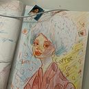My project for course: Vibrant Portrait Drawing with Colored Pencils. Desenho, Desenho de retrato, Sketchbook, e Desenho com lápis de cor projeto de Sofia Guerrero - 12.11.2022