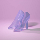 Cinderella's glass slippers (3D modeling class assignment)  Ein Projekt aus dem Bereich 3D und Schuhdesign von Αλέξανδρος Μητσάκος - 01.07.2021
