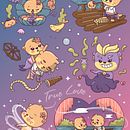 Mon projet du cours : Illustration d'une histoire dans le style kawaii. Een project van Traditionele illustratie, Ontwerp van personages, Digitale illustratie y Manga van Lumy Art - 14.11.2022