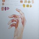 My project for course: Illustration of Hands with Expressive Watercolors. Pintura, Pintura em aquarela, e Desenho anatômico projeto de Natalia Grisales - 14.11.2022
