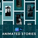 Animated Instagram templates for Canva & Photoshop. Design, Advertising, Social Media & Instagram project by Ana Canal - 11.01.2022