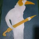 Bird man stencil . Pintura, e Arte urbana projeto de Juan Carlos Ceguerra - 14.11.2022