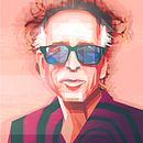 Retrato vectorial de Tim Burton.. Un proyecto de Ilustración tradicional e Ilustración editorial de Sergio Picazo Ferro - 14.11.2022